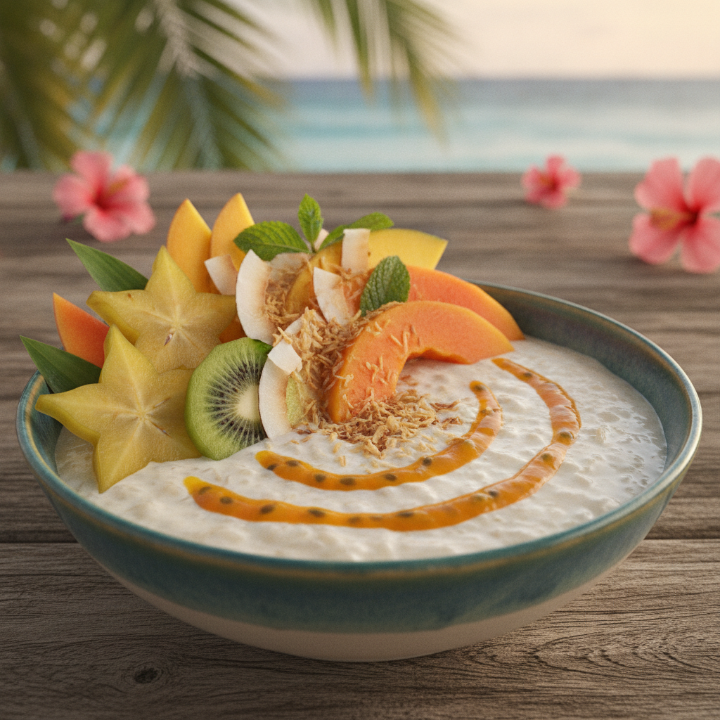 Sweet Borgu Rice Pudding with Tropical Fruits: An Unexpected Dessert Delight